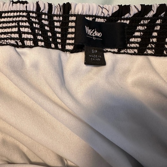 Massimo Bamboo Print Black and White Strapless Maxi Dress. Small/ Petite. - Picture 11 of 11